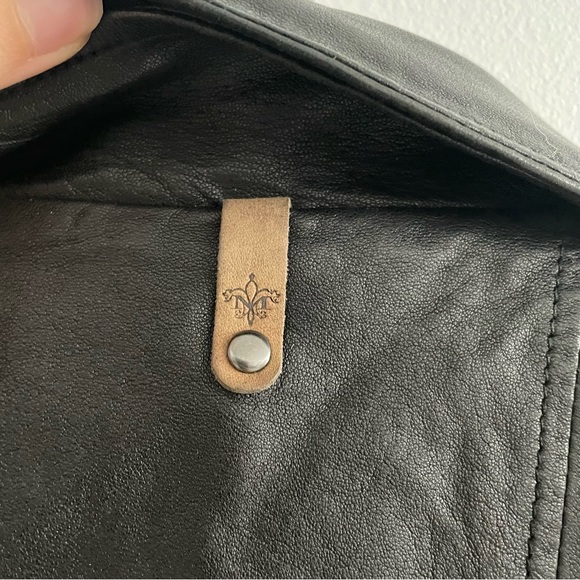 Mackage Black Leather Kenya Moto Style Jacket Size XS - Picture 9 of 10